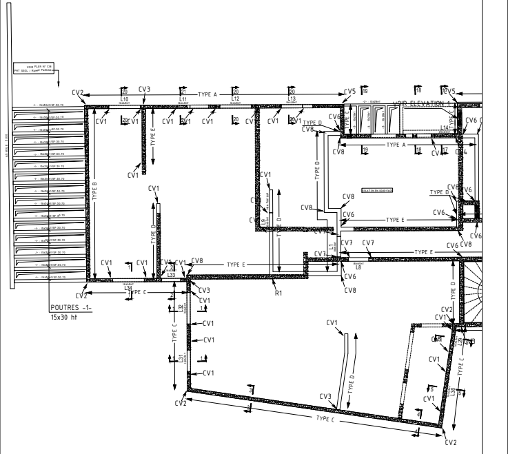 Plan d'Armatures — Voiles